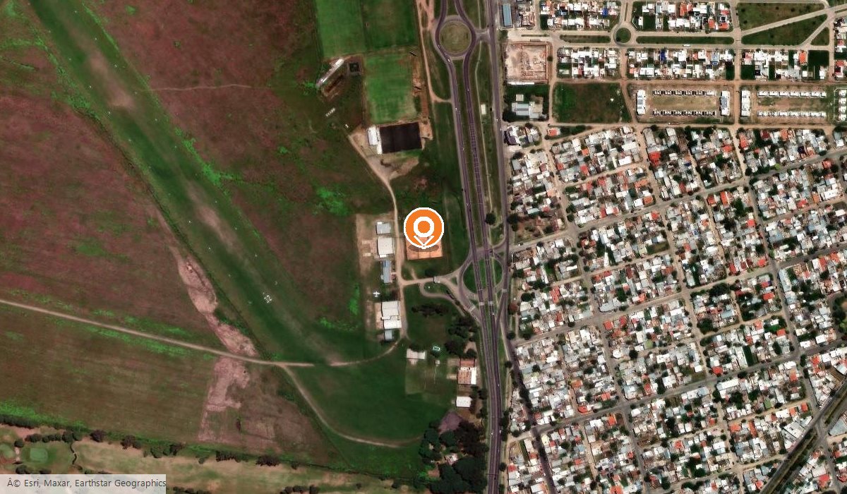 Mapa de la ubicación de Portal Tenis en el Aeroclub Salta, sobre Avenida Bolivia, Salta